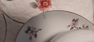 Salsiera vintage "fiori di pesco"