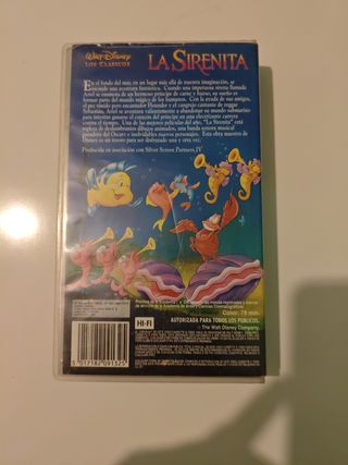 VHS La Sirenita (Disney)