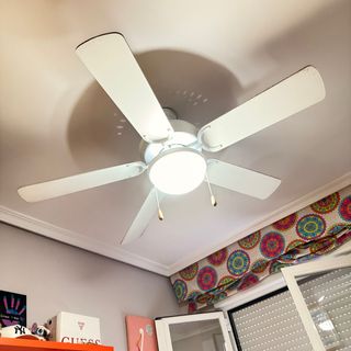 Ventilador techo blanco - Lámpara