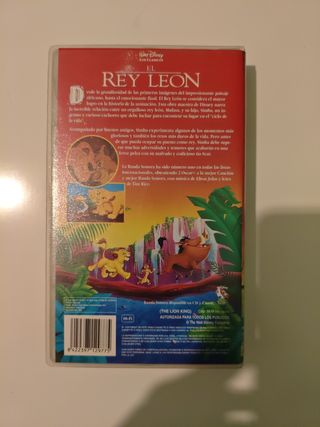 VHS El Rey León - Clásico Disney