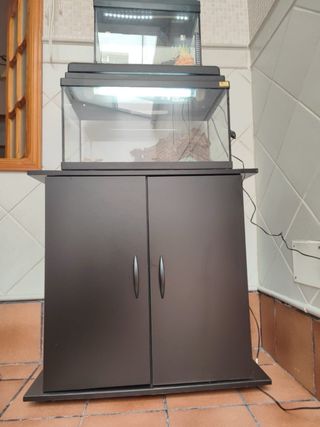 Accessori per acquari: ghiaia, piante e armadio