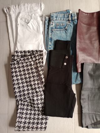 5 prendas mujer: vaqueros, faldas.Lote42