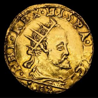 Doppia de oro Felipe II Milan 1582