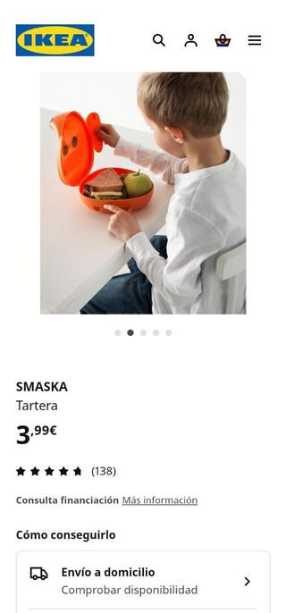 IKEA "Smaska" Fiambrera