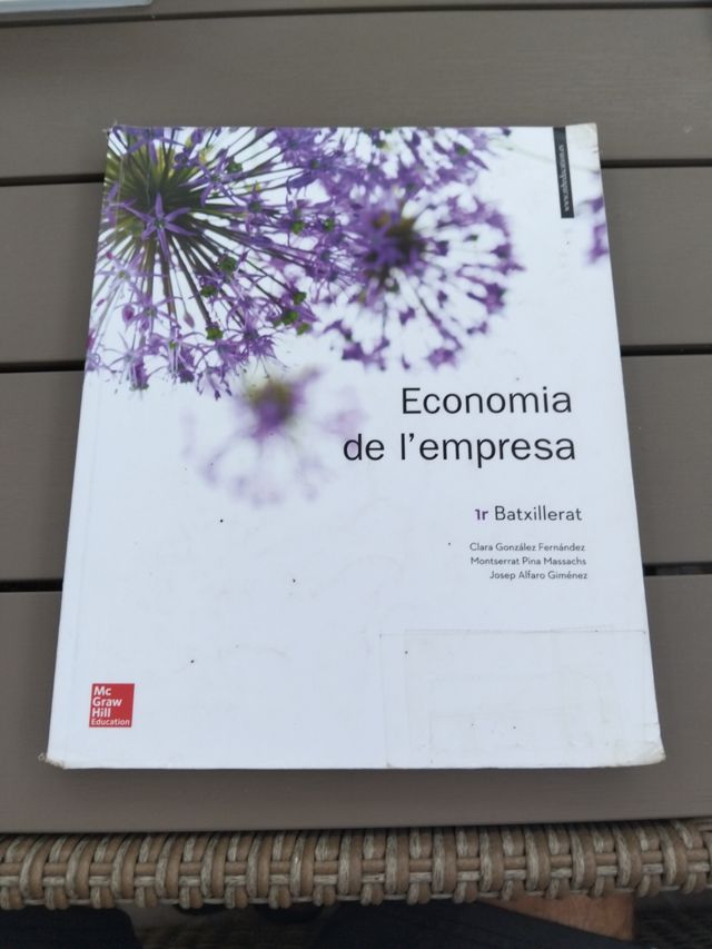 LA - Economia de l'empresa 1er. Batxillerat. Ll...