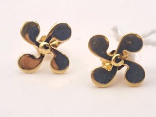 Pendientes oro 18k - lauburu 