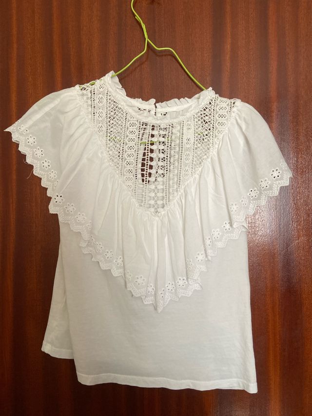 Blusa blanca Mango - Talla S