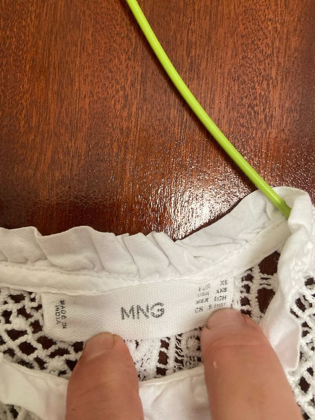 Blusa blanca Mango - Talla S