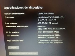 PORTÀTIL DELL CORE I5 VPRO-SSD 240G-RAM 8GB-LED 15