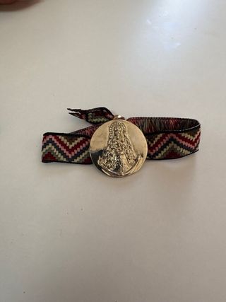 Pulsera Virgen del Rocío dorada