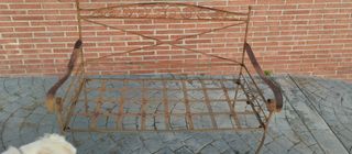 Banco jardín hierro forja