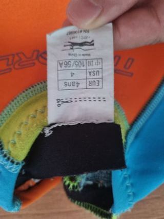 Neopreno natación niño Tribord 4 años