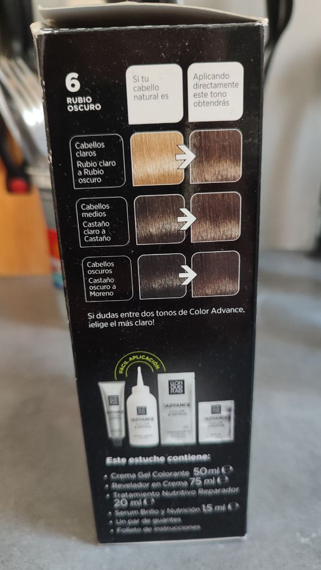 Tinte Llongueras Advance 6 Rubio Oscuro