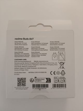 Realme Buds Air 7 - Auriculares inalámbricos