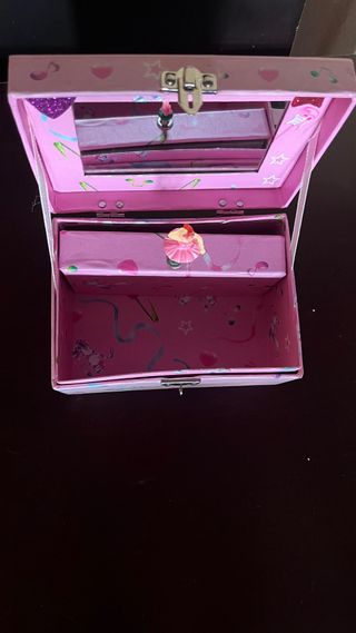 Caja musical bailarina rosa