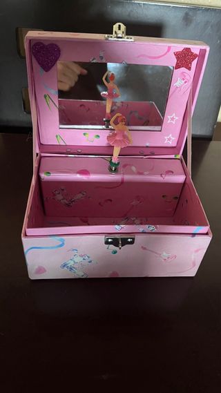 Caja musical bailarina rosa