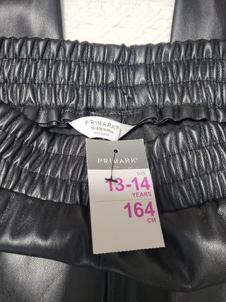 Pantalones cuero Primark 13-14 años