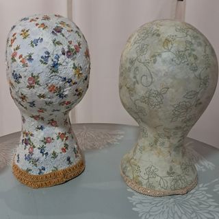2 Cabezas maniquíes vintage