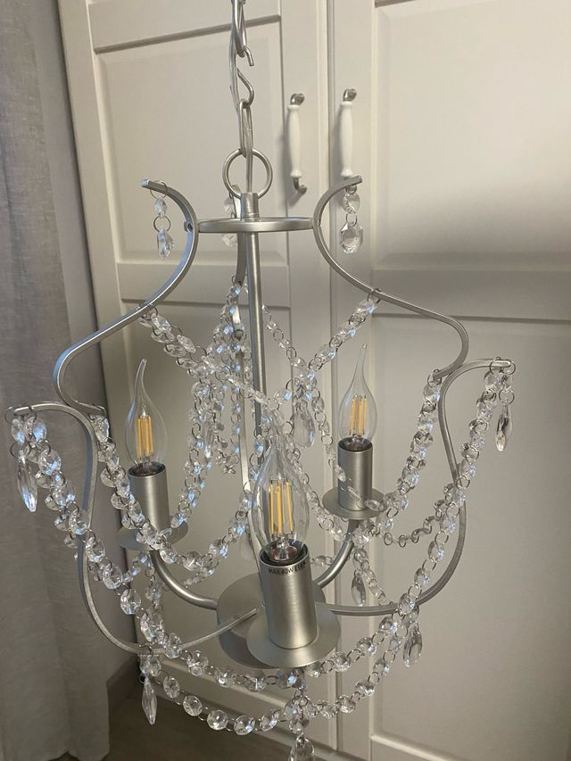 Araña Ikea - Lámpara plata