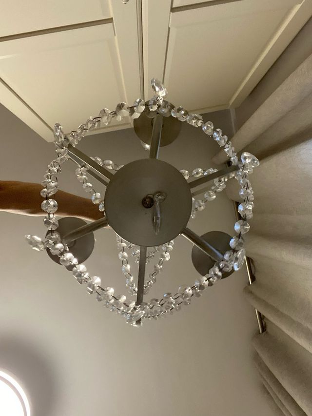 Araña Ikea - Lámpara plata