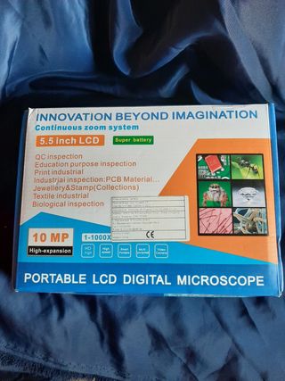 Microscopio digital LCD 5.5" 10MP + tarjeta  + ada