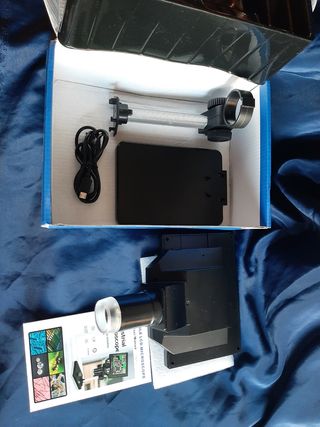 Microscopio digital LCD 5.5" 10MP + tarjeta  + ada