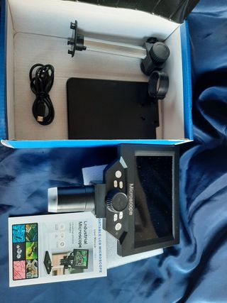 Microscopio digital LCD 5.5" 10MP + tarjeta  + ada