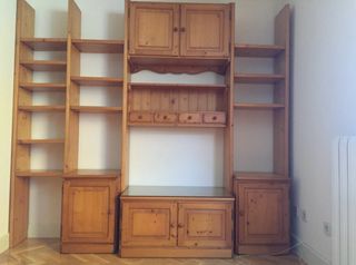 Muebles salón pino macizo