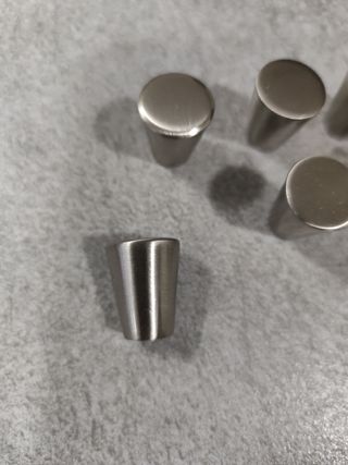 6 pomos armario nuevos metal