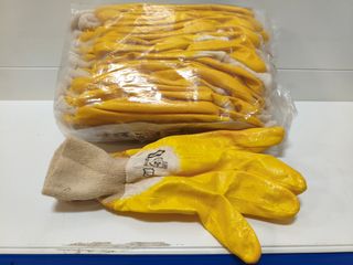 Guantes Nitrilo Amarillos T10  Marca jubs