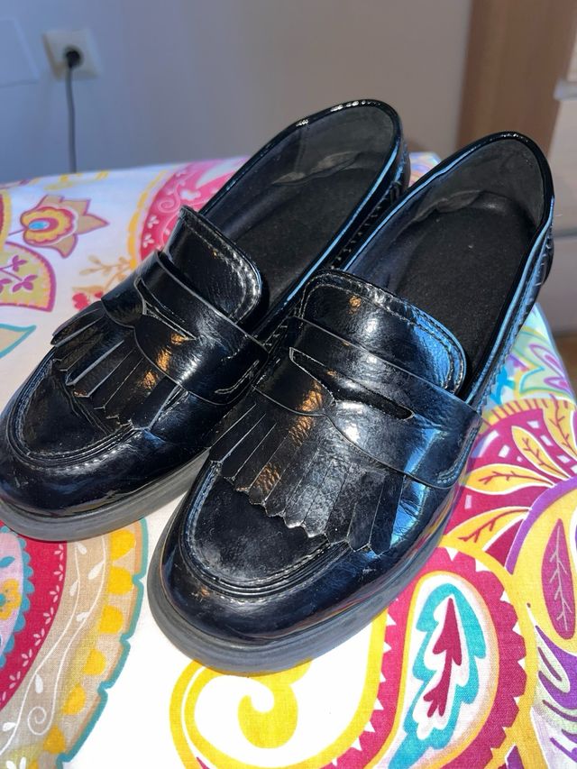 Mocasines negros -talla 36