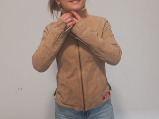 Chaqueta ante beige