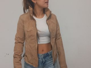 Chaqueta ante beige