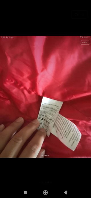 Giubbotto Benetton rosso Benetton 10/11 anni