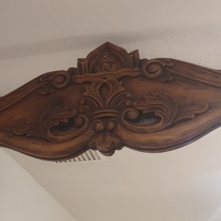 Espejo antiguo madera tallada