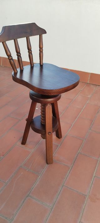 Taburete madera vintage
