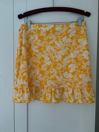 Falda Amarilla Estampada