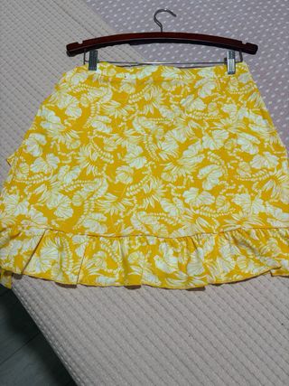Falda Amarilla Estampada