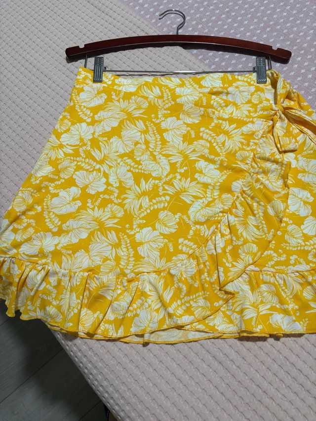 Falda Amarilla Estampada