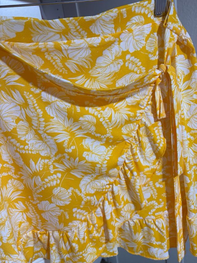 Falda Amarilla Estampada