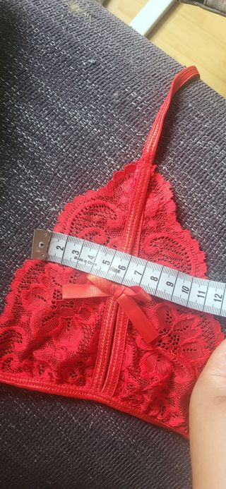 Conjunto lencería roja