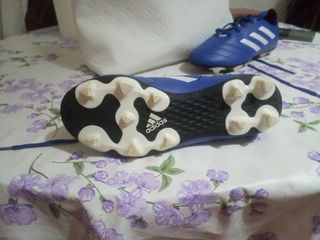 Botas fútbol Adidas niño, azules