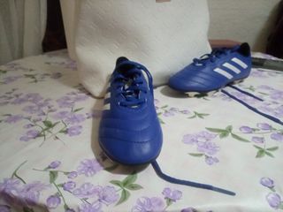 Botas fútbol Adidas niño, azules