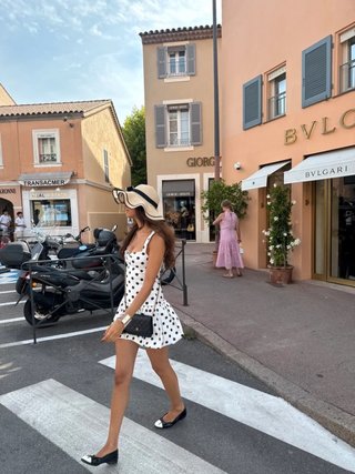 Vestido Zara lunares globo