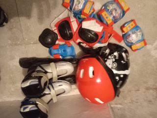 Patines de la 29 a la 32, casco y protecciones