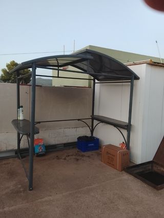 Pérgola jardín - Aluminio gris