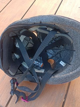 Casco infantil Oxelo rosa lunares+regalo