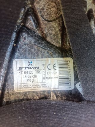 Casco infantil Oxelo rosa lunares+regalo