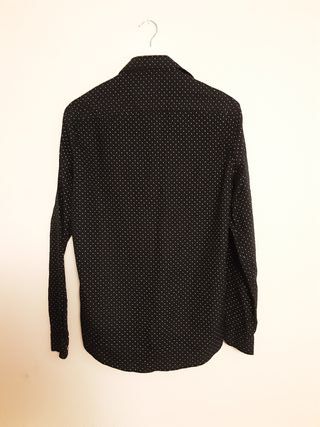 Camisa Zara - Azul marino lunares