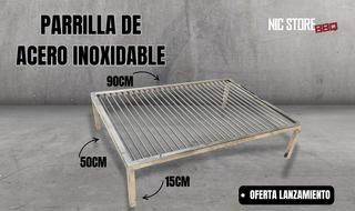 Griglia in acciaio inossidabile Premium Argentina 90x50